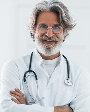 portrait-of-senior-male-doctor-with-grey-hair-and--6RPHCSQ